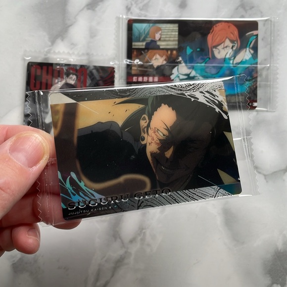 JUJUTSU KAISEN Trading Cards - Geto , Choso , Nobara LOT OF 3 - Picture 4 of 4